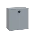 TN 2 - 7D kancelářská skříň, 2-dveřová, 750x720x400, šedá